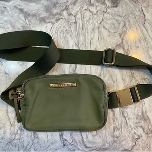 Poppy and Peonies, three-pocket Belt Bag